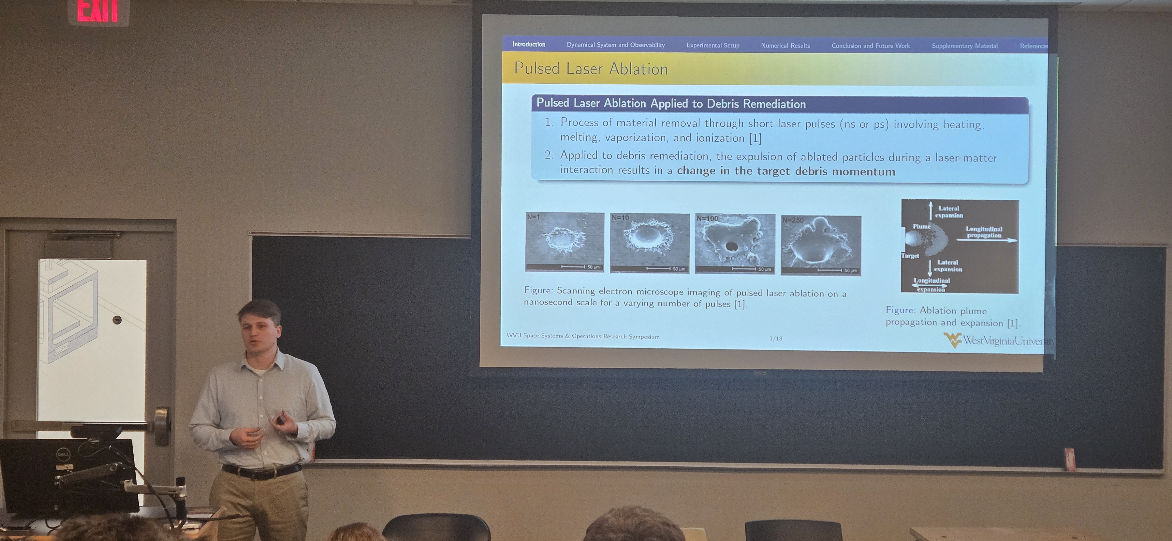 Matt presenting at the Space Systems & Operations Research Symposium (Dec 2025)