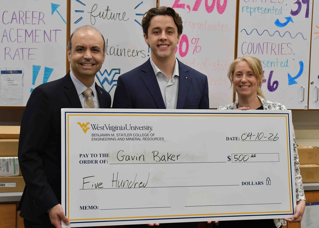 Congratulations to Gavin for winning the Statler College Student Research Poster Competition! (April 2026)